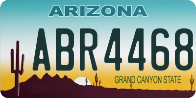 AZ license plate ABR4468
