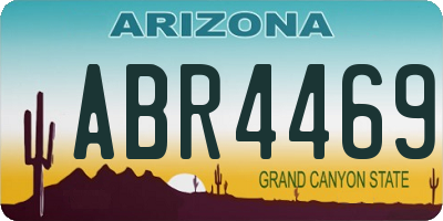 AZ license plate ABR4469