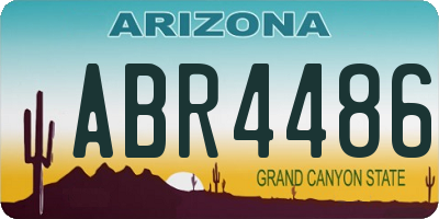 AZ license plate ABR4486