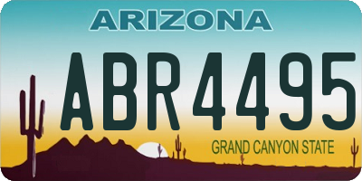 AZ license plate ABR4495