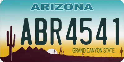 AZ license plate ABR4541