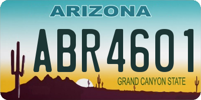 AZ license plate ABR4601