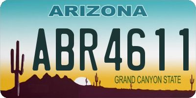 AZ license plate ABR4611