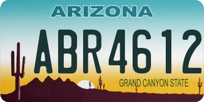 AZ license plate ABR4612