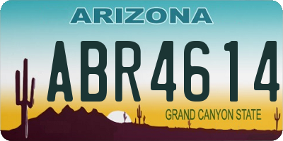 AZ license plate ABR4614