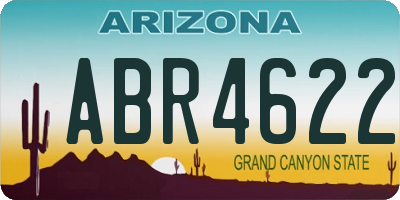 AZ license plate ABR4622