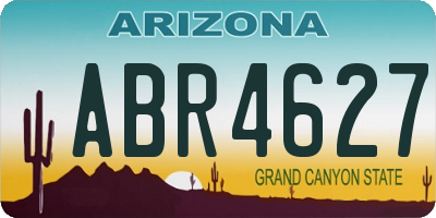 AZ license plate ABR4627