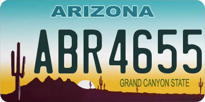 AZ license plate ABR4655
