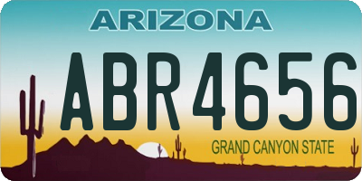 AZ license plate ABR4656