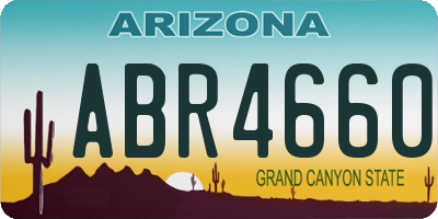 AZ license plate ABR4660