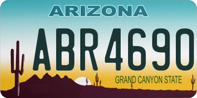 AZ license plate ABR4690