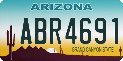 AZ license plate ABR4691