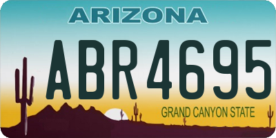 AZ license plate ABR4695