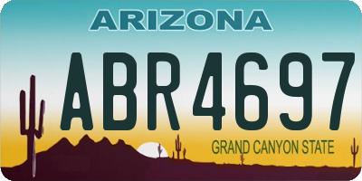 AZ license plate ABR4697