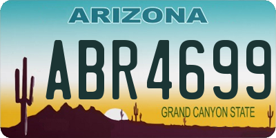 AZ license plate ABR4699