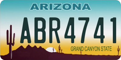 AZ license plate ABR4741
