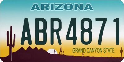 AZ license plate ABR4871
