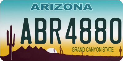AZ license plate ABR4880