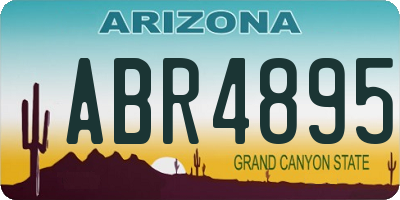 AZ license plate ABR4895