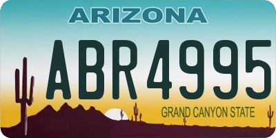 AZ license plate ABR4995