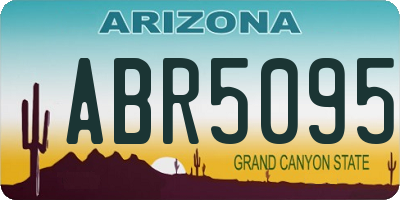 AZ license plate ABR5095