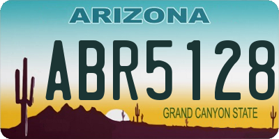 AZ license plate ABR5128