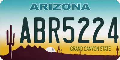 AZ license plate ABR5224