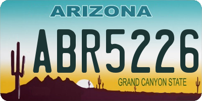 AZ license plate ABR5226