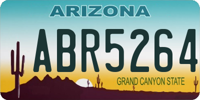 AZ license plate ABR5264