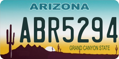 AZ license plate ABR5294
