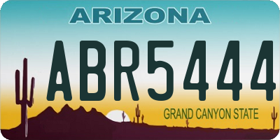AZ license plate ABR5444