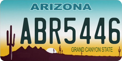 AZ license plate ABR5446