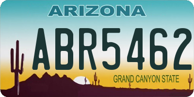 AZ license plate ABR5462