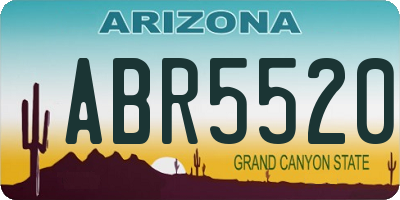 AZ license plate ABR5520