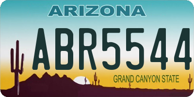 AZ license plate ABR5544