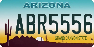 AZ license plate ABR5556