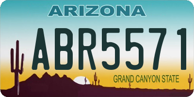 AZ license plate ABR5571