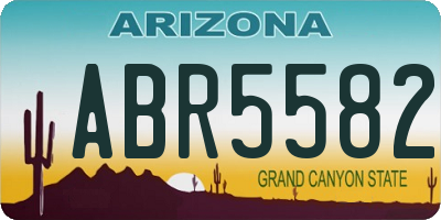AZ license plate ABR5582