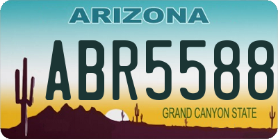 AZ license plate ABR5588
