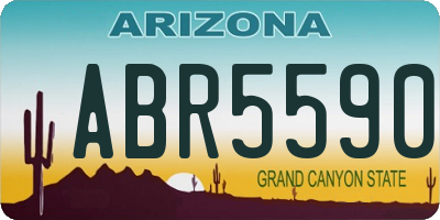 AZ license plate ABR5590