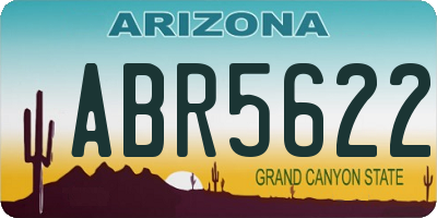 AZ license plate ABR5622