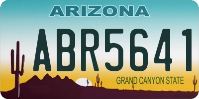 AZ license plate ABR5641
