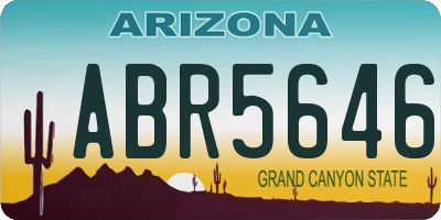 AZ license plate ABR5646