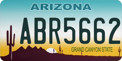 AZ license plate ABR5662