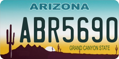 AZ license plate ABR5690