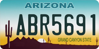 AZ license plate ABR5691