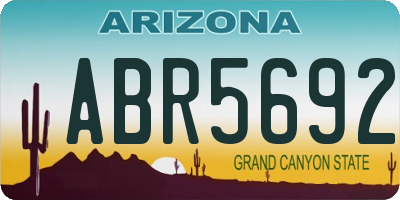 AZ license plate ABR5692