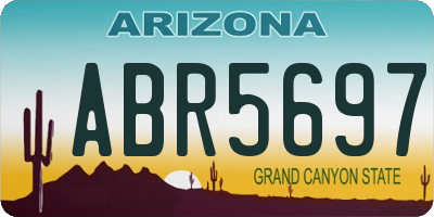 AZ license plate ABR5697