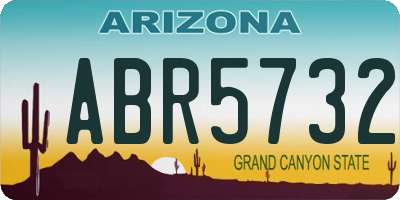 AZ license plate ABR5732