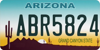 AZ license plate ABR5824